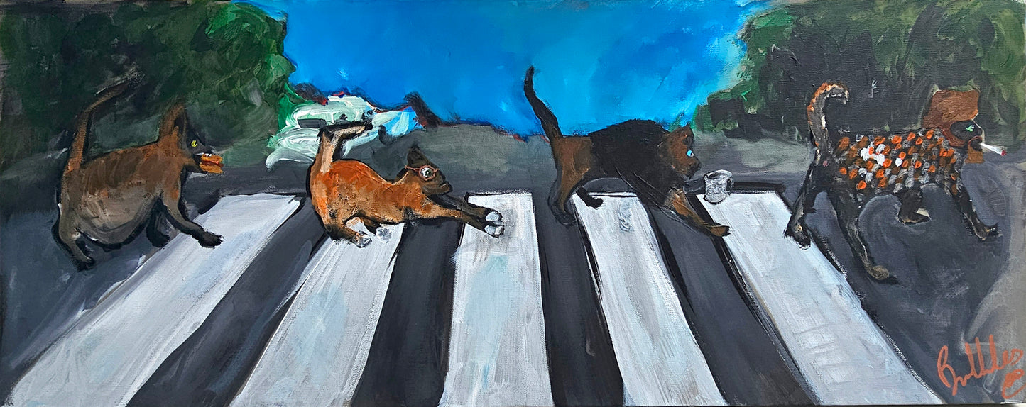 Tabby Road 16x40 Print