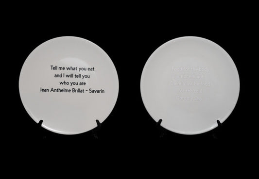 Vinyl letters on plates/ objects