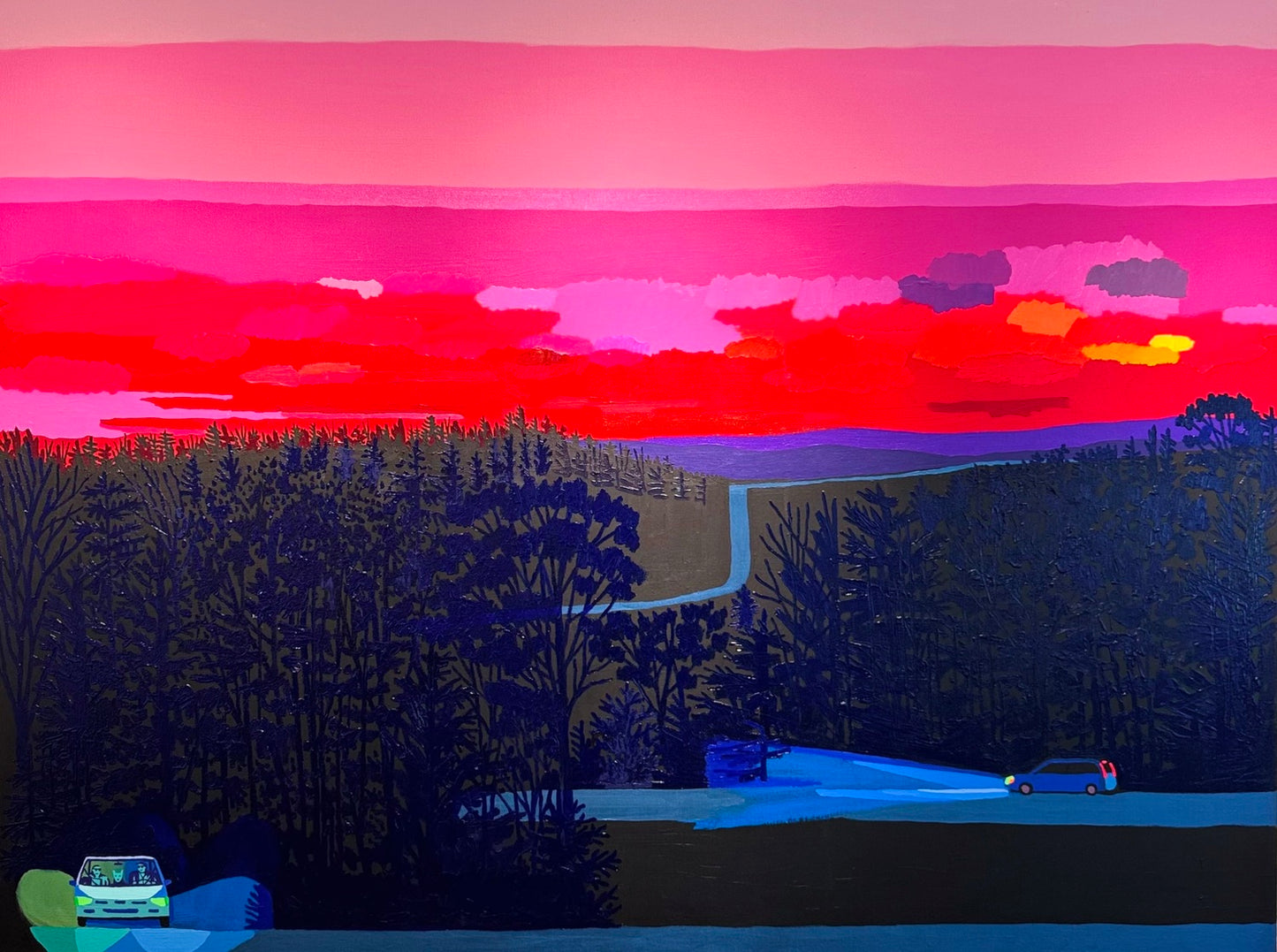 The wind within the trees